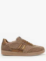 Sneakers Uit Leder Gabor Bruin women 34